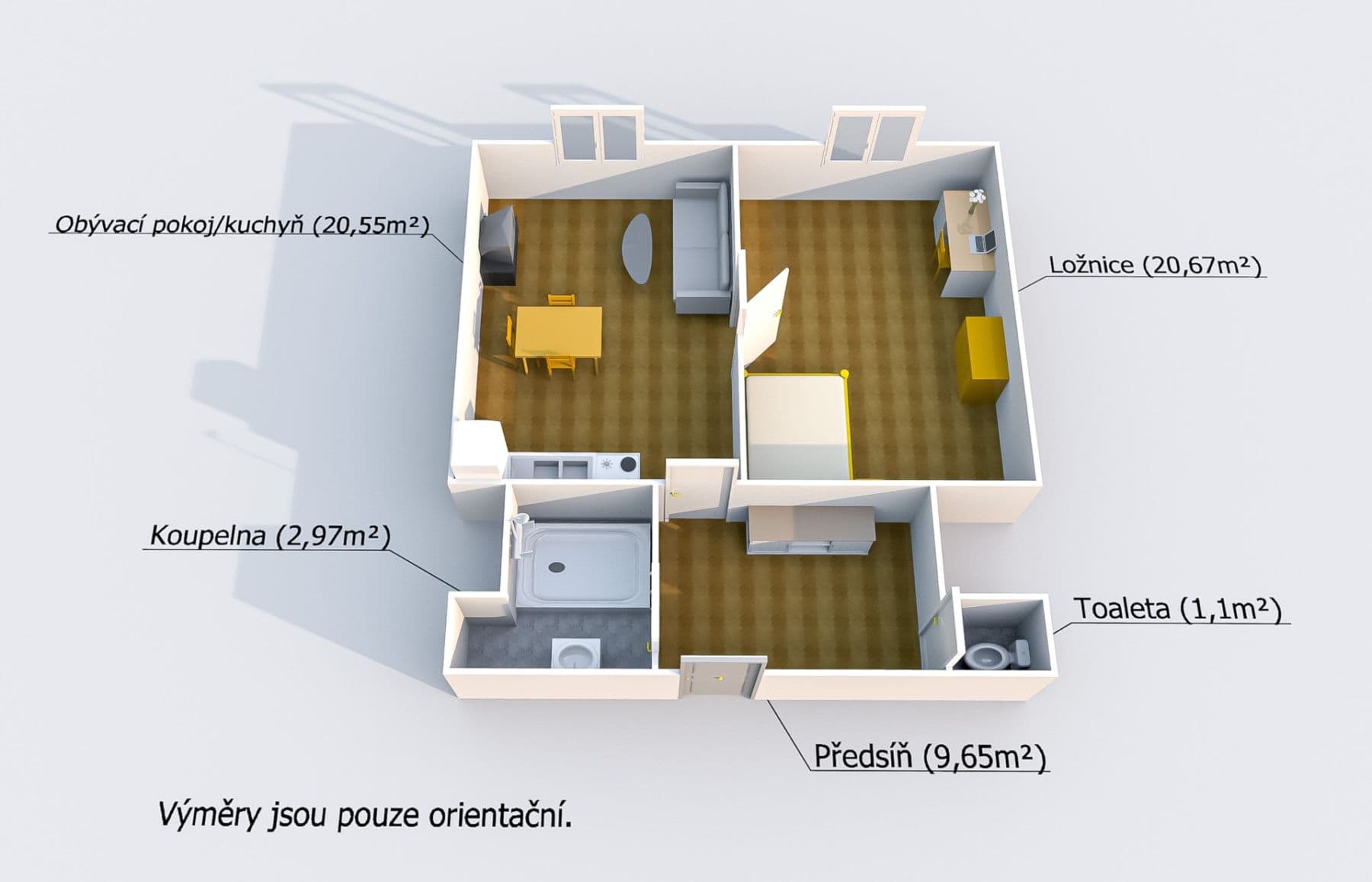 1 bedroom with open-plan kitchen flat to rent, 52 m², Edvarda Beneše, Plzeň, Plzeňský Region 1 bedroom with open-plan kitchen flat to rent, 52 m², Edvarda Beneše, Plzeň, Plzeňský Region