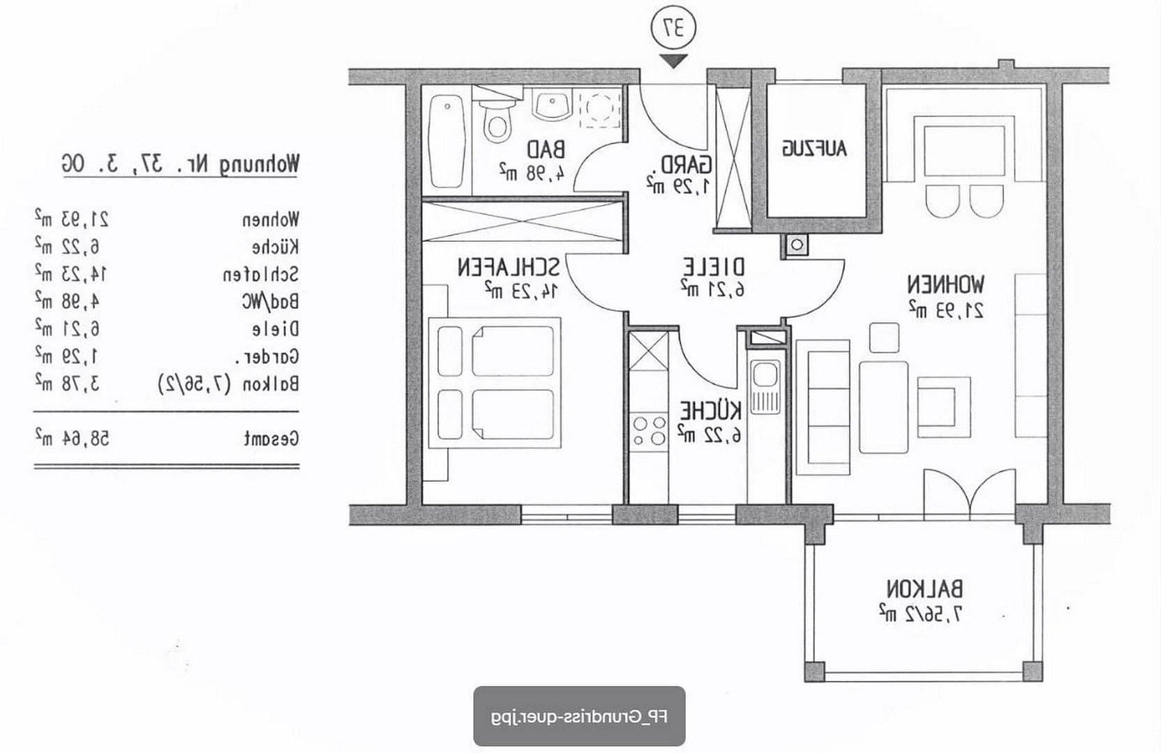 2 bedroom flat to rent, 45 m², Hertleinstraße 22, Erlangen, Bavaria 2 bedroom flat to rent, 45 m², Hertleinstraße 22, Erlangen, Bavaria