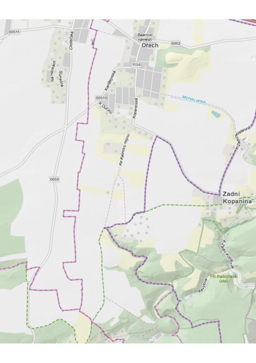 plot for sale, 41,723 m², Ořech, Středočeský Region plot for sale, 41,723 m², Ořech, Středočeský Region