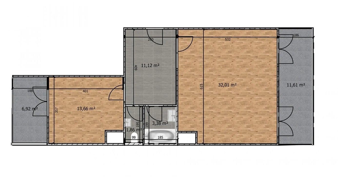 1 bedroom with open-plan kitchen flat for sale, 65 m², Silurská, Prague, Prague 1 bedroom with open-plan kitchen flat for sale, 65 m², Silurská, Prague, Prague
