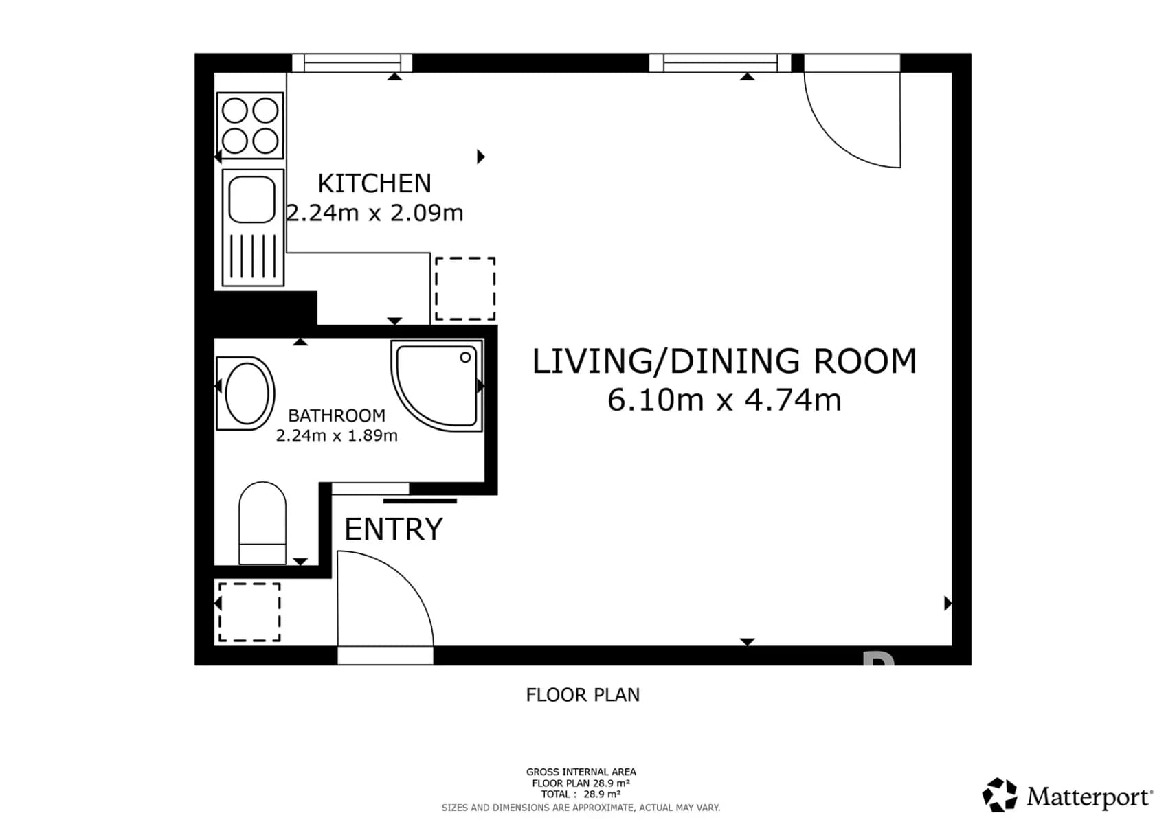 Studio flat to rent, 26 m², Rumburská, Prague, Prague Studio flat to rent, 26 m², Rumburská, Prague, Prague