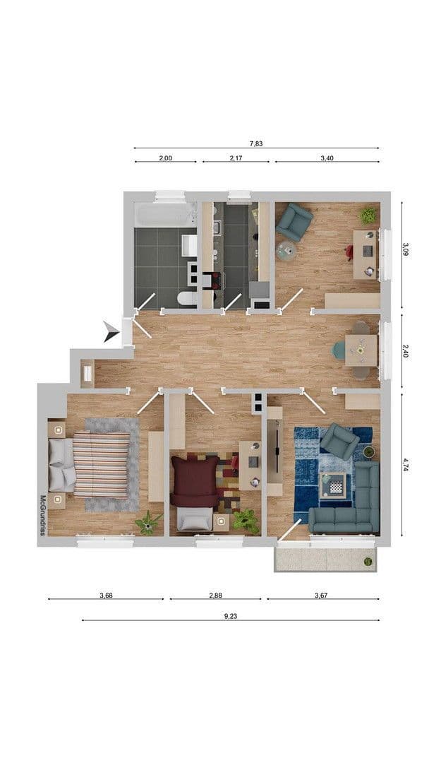 4 bedroom flat for sale, 94 m², Olewischtwiet 32, Hamburg, Hamburg 4 bedroom flat for sale, 94 m², Olewischtwiet 32, Hamburg, Hamburg