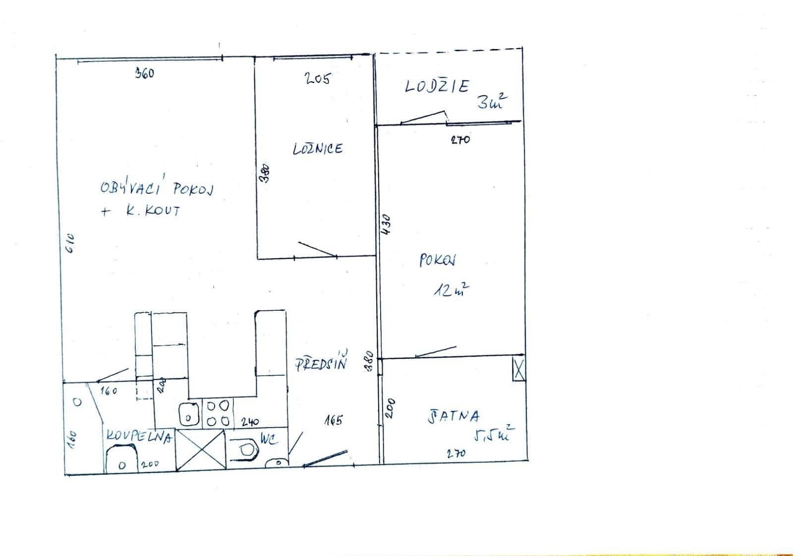 2 bedroom with open-plan kitchen flat for sale, 60 m², Anny Drabíkové, Prague, Prague 2 bedroom with open-plan kitchen flat for sale, 60 m², Anny Drabíkové, Prague, Prague