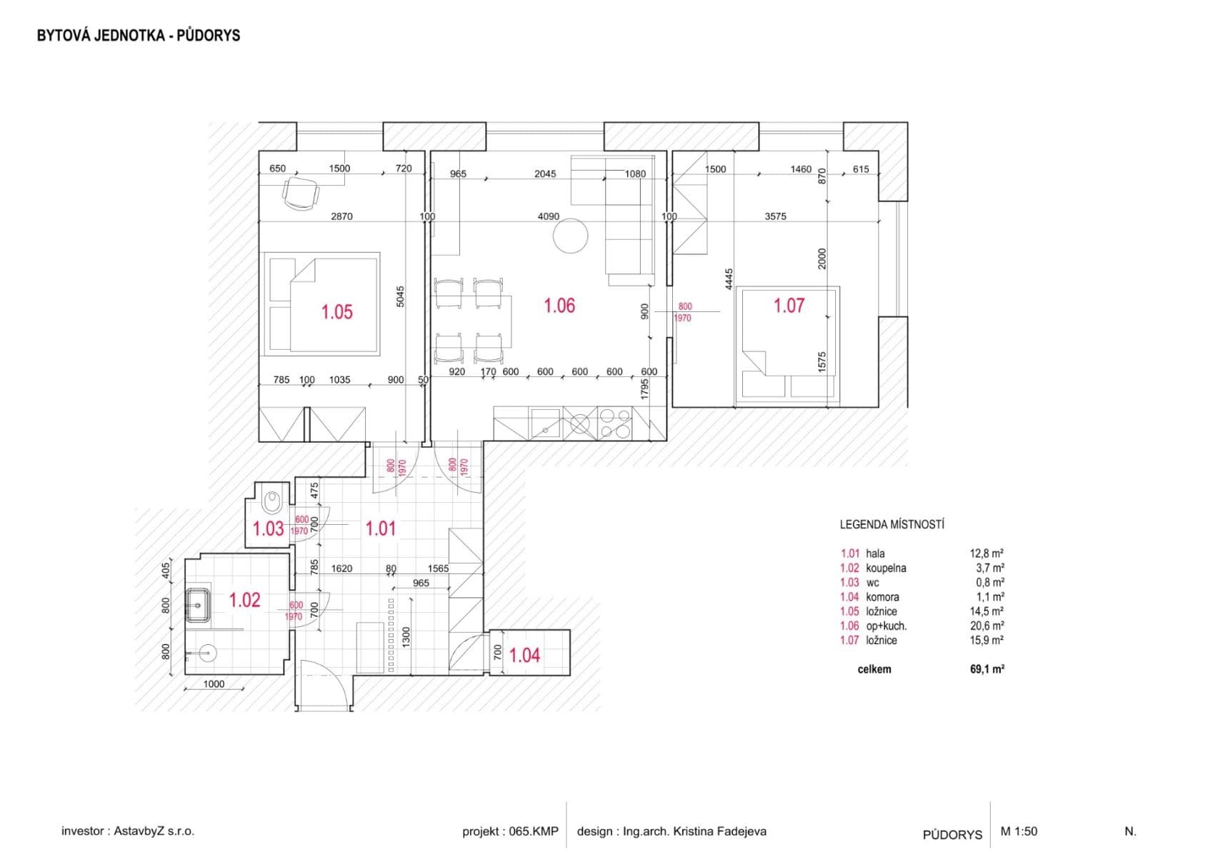 2 bedroom with open-plan kitchen flat to rent, 73 m², Sokolovská, Prague, Prague 2 bedroom with open-plan kitchen flat to rent, 73 m², Sokolovská, Prague, Prague