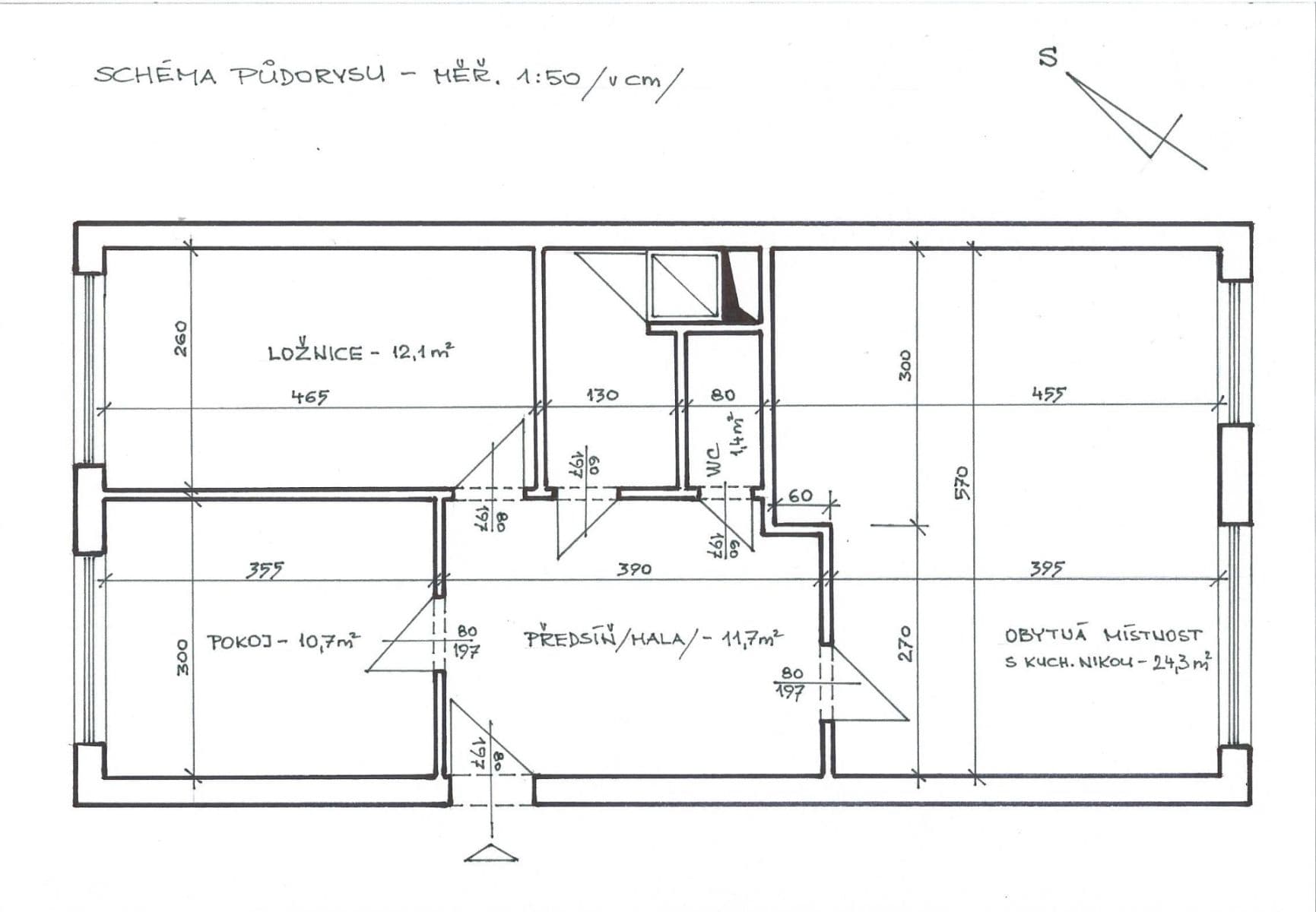 2 bedroom with open-plan kitchen flat to rent, 68 m², Zálesí, Prague, Prague 2 bedroom with open-plan kitchen flat to rent, 68 m², Zálesí, Prague, Prague