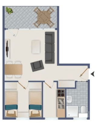 2 bedroom flat for sale, 38 m², Friesenhörn 11, Wangerland, Lower Saxony 2 bedroom flat for sale, 38 m², Friesenhörn 11, Wangerland, Lower Saxony