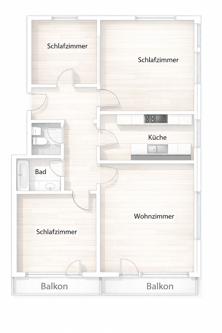 4 bedroom flat to rent, 92 m², Werastr. 39, Friedrichshafen, Baden-Württemberg 4 bedroom flat to rent, 92 m², Werastr. 39, Friedrichshafen, Baden-Württemberg