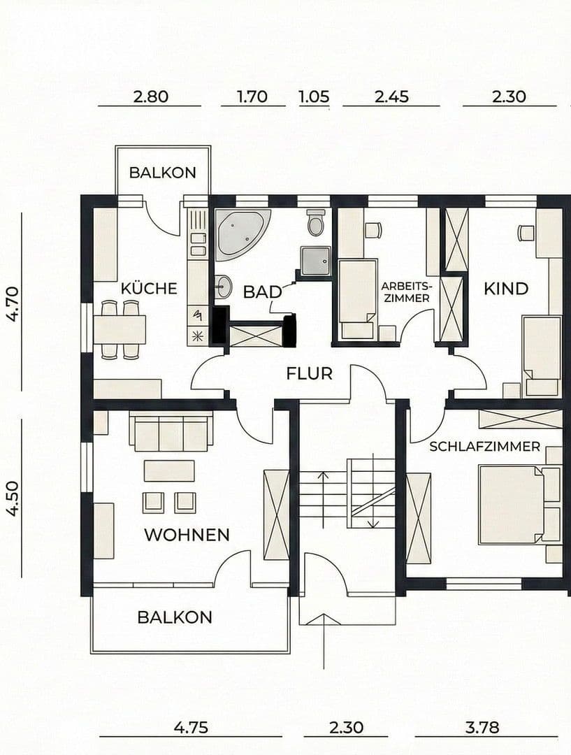 4 bedroom flat to rent, 86 m², Haslach im Kinzigtal, Baden-Württemberg 4 bedroom flat to rent, 86 m², Haslach im Kinzigtal, Baden-Württemberg
