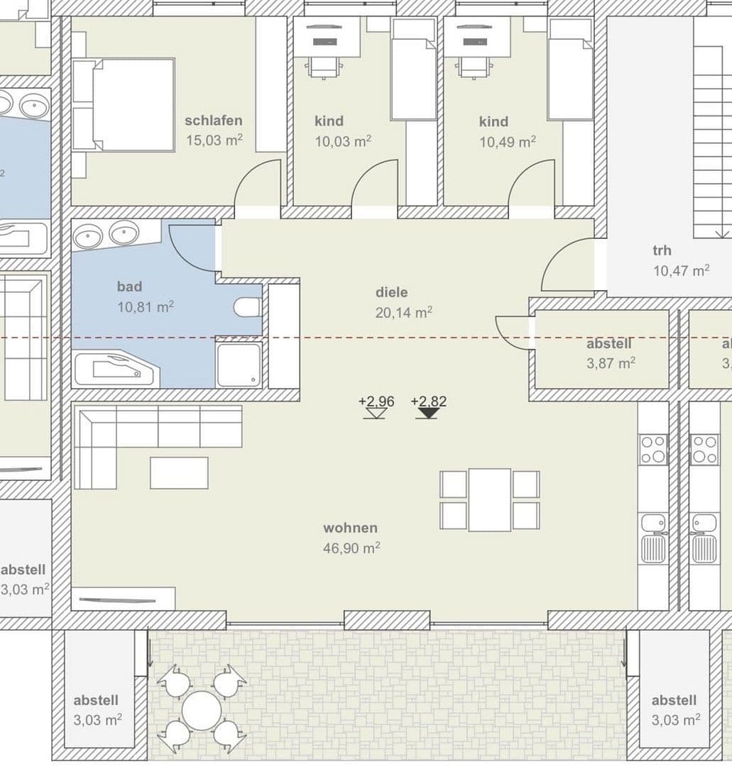 4 bedroom flat to rent, 126 m², Unterhausen, Bavaria 4 bedroom flat to rent, 126 m², Unterhausen, Bavaria