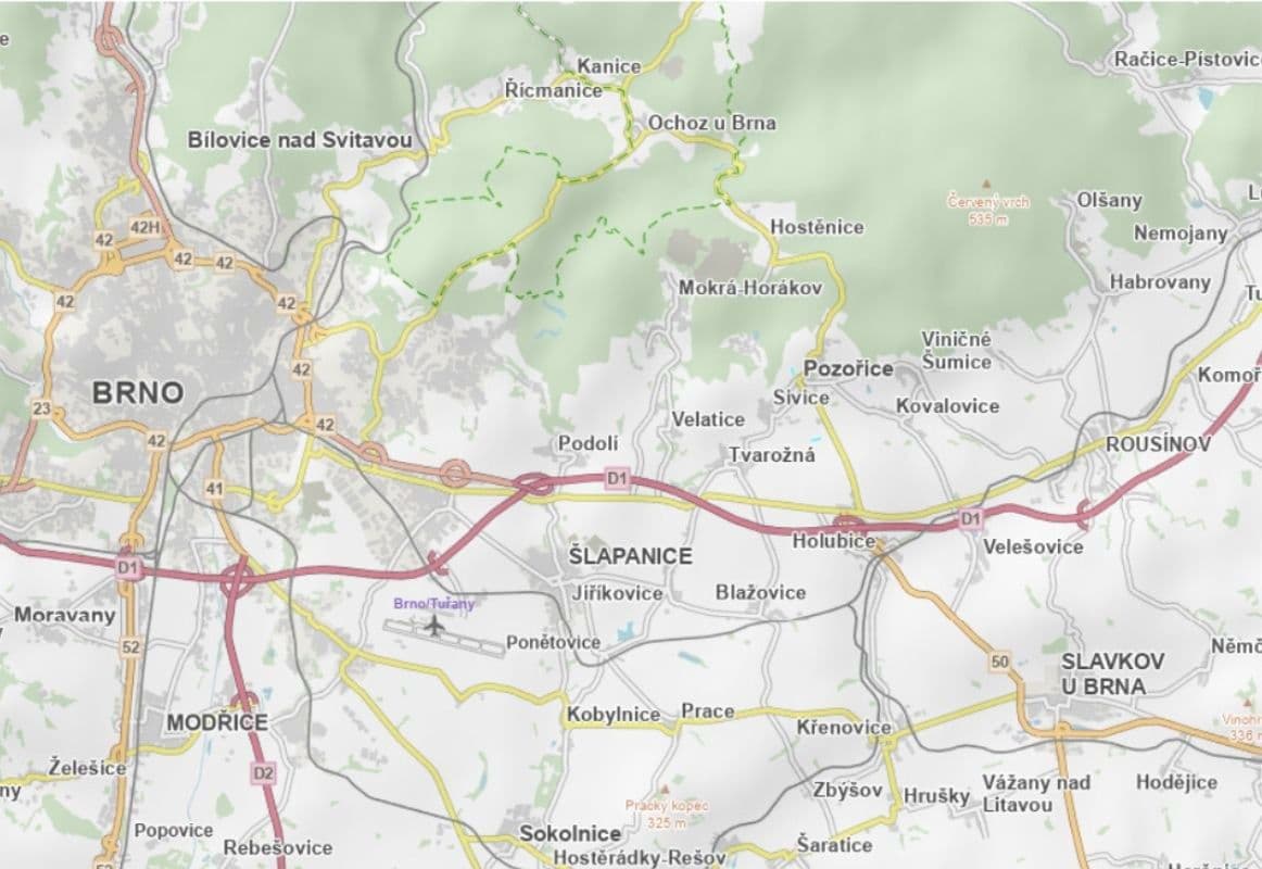 plot for sale, 3,955 m², Pozořice, Jihomoravský Region plot for sale, 3,955 m², Pozořice, Jihomoravský Region