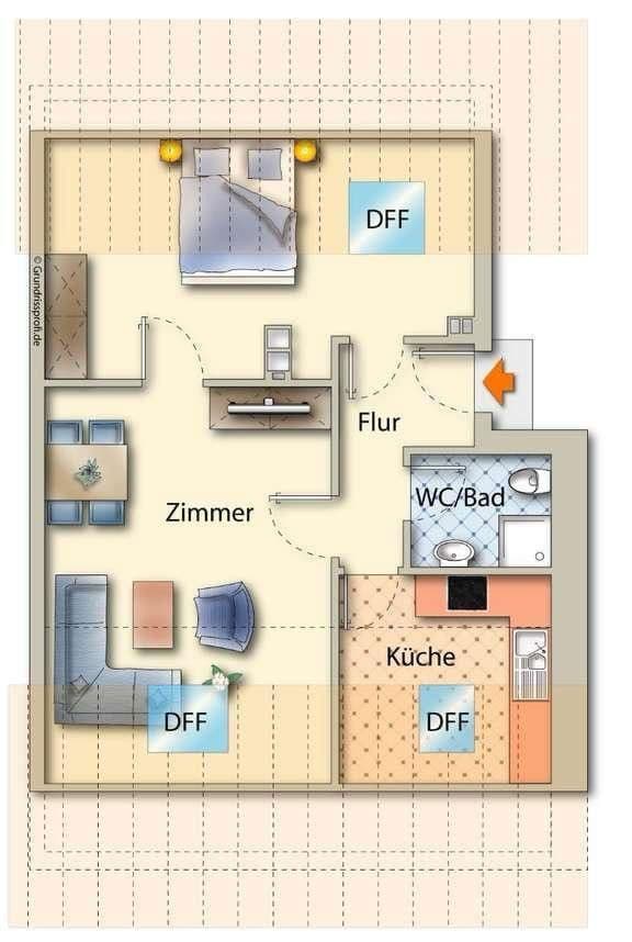 2 bedroom flat to rent, 50 m², Karlsruhe, Baden-Württemberg 2 bedroom flat to rent, 50 m², Karlsruhe, Baden-Württemberg