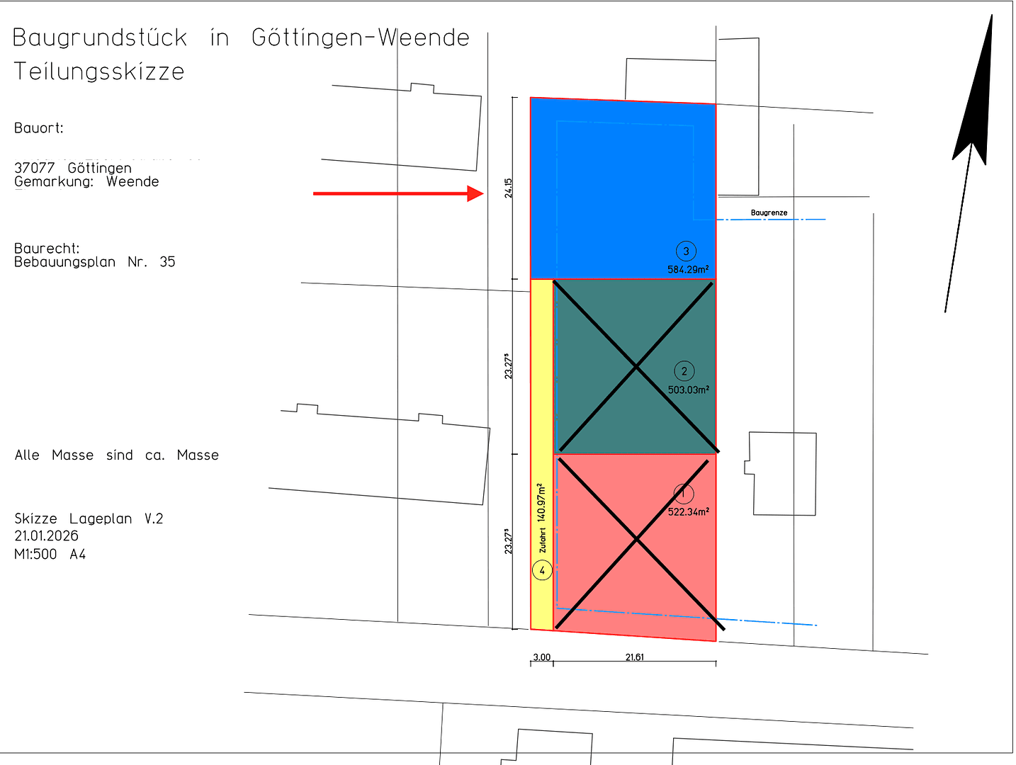plot for sale, 575 m², Göttingen, Lower Saxony plot for sale, 575 m², Göttingen, Lower Saxony