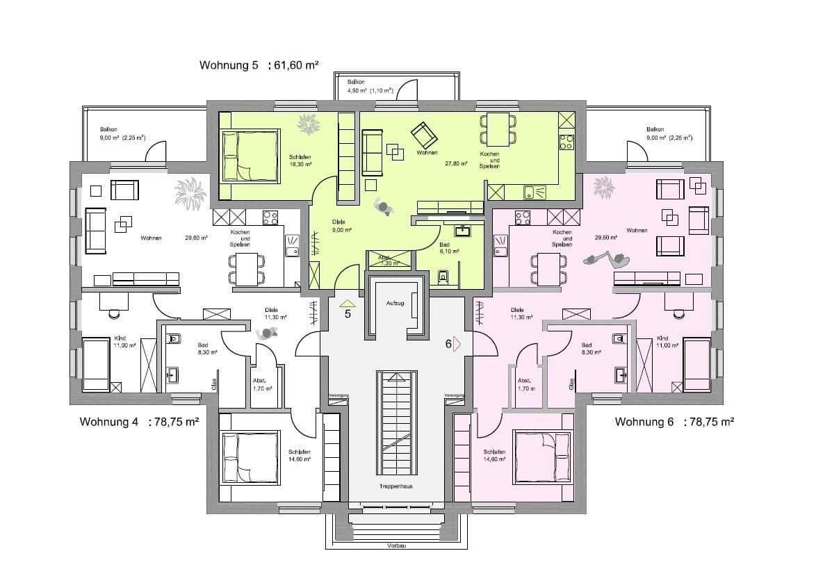 3 bedroom flat to rent, 79 m², Sertürnerstr. 24a, Paderborn, North Rhine-Westphalia 3 bedroom flat to rent, 79 m², Sertürnerstr. 24a, Paderborn, North Rhine-Westphalia