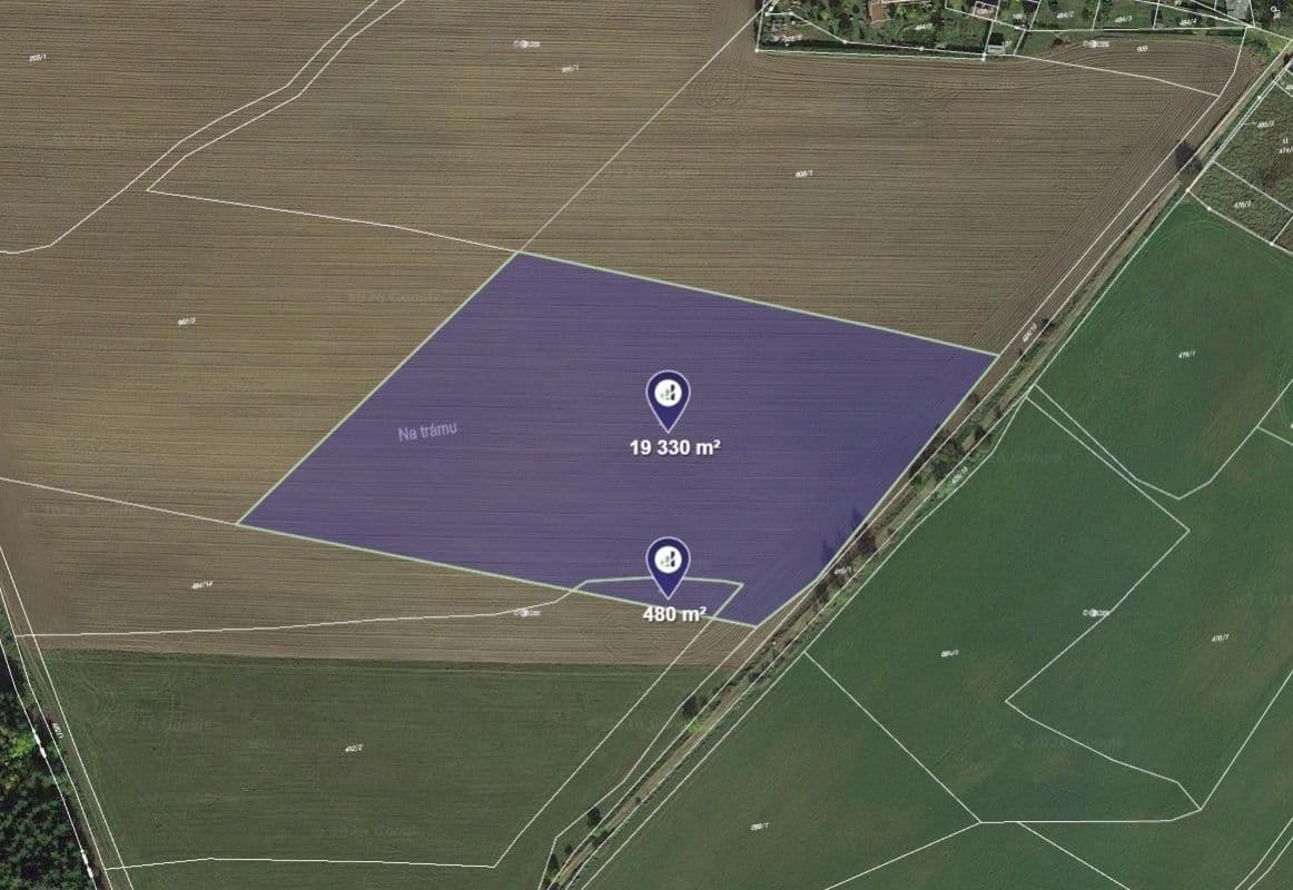 plot for sale, 57,981 m², Čistá, Středočeský Region plot for sale, 57,981 m², Čistá, Středočeský Region
