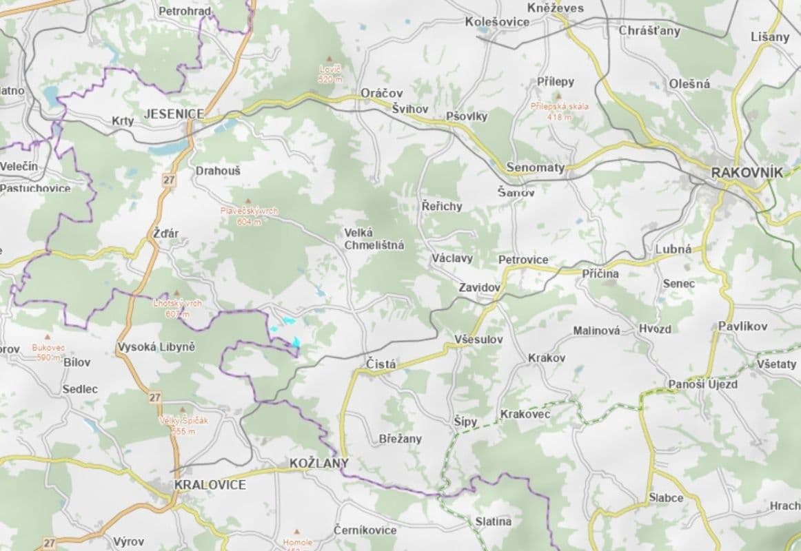 plot for sale, 57,981 m², Čistá, Středočeský Region plot for sale, 57,981 m², Čistá, Středočeský Region