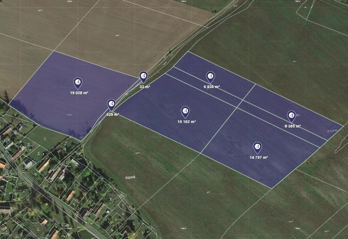 plot for sale, 57,981 m², Čistá, Středočeský Region plot for sale, 57,981 m², Čistá, Středočeský Region