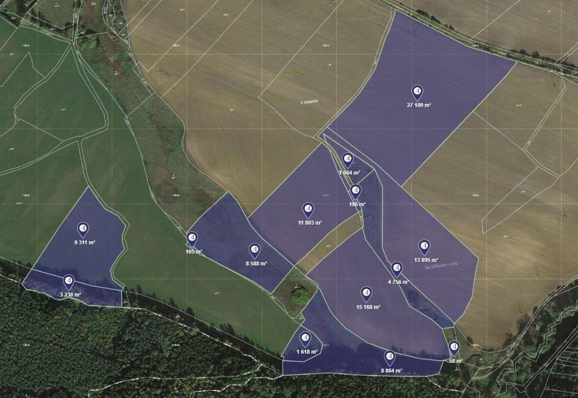 plot for sale, 57,981 m², Čistá, Středočeský Region plot for sale, 57,981 m², Čistá, Středočeský Region