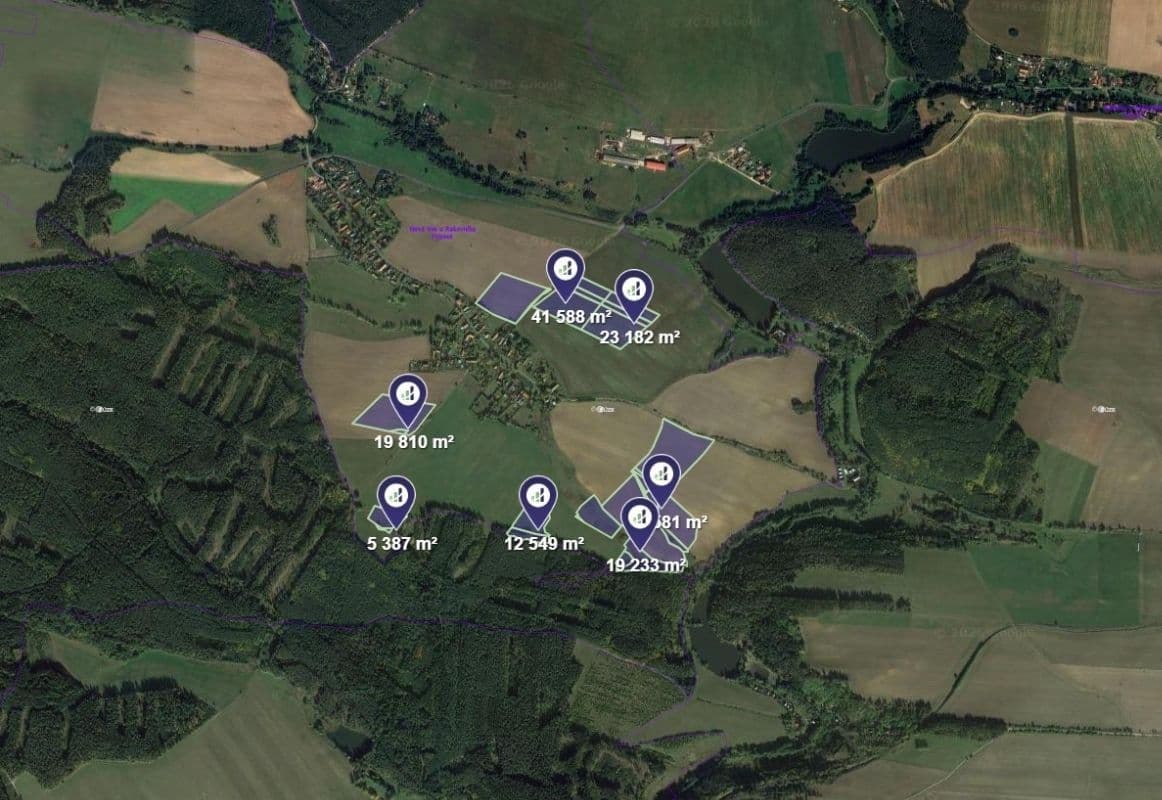 plot for sale, 57,981 m², Čistá, Středočeský Region plot for sale, 57,981 m², Čistá, Středočeský Region