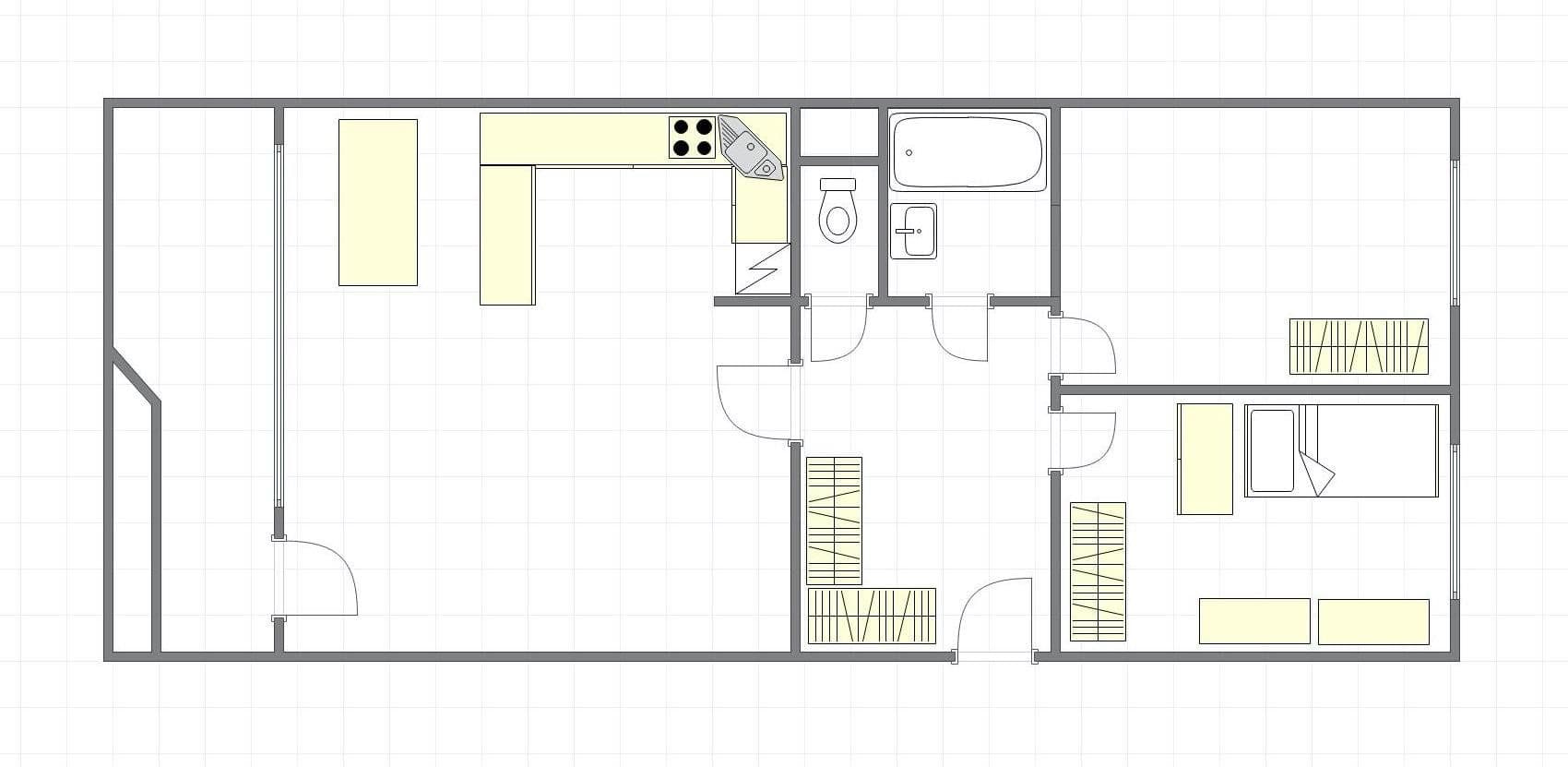 2 bedroom with open-plan kitchen flat to rent, 75 m², Jana Růžičky, Prague, Prague 2 bedroom with open-plan kitchen flat to rent, 75 m², Jana Růžičky, Prague, Prague