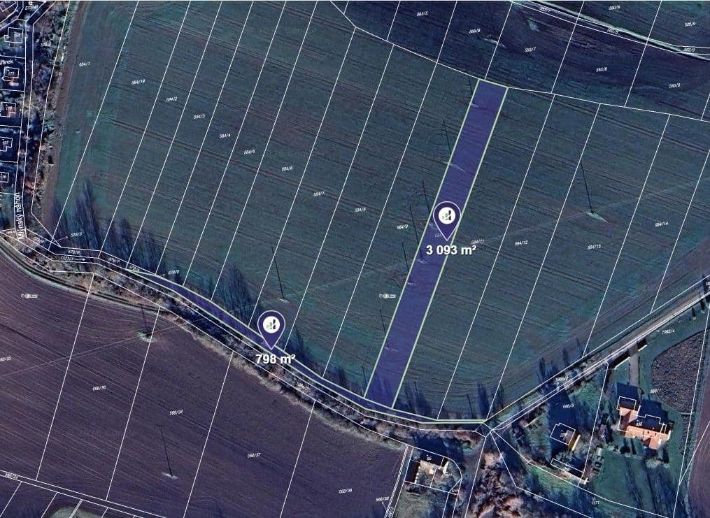 plot for sale, 3,150 m², Březno, Středočeský Region plot for sale, 3,150 m², Březno, Středočeský Region