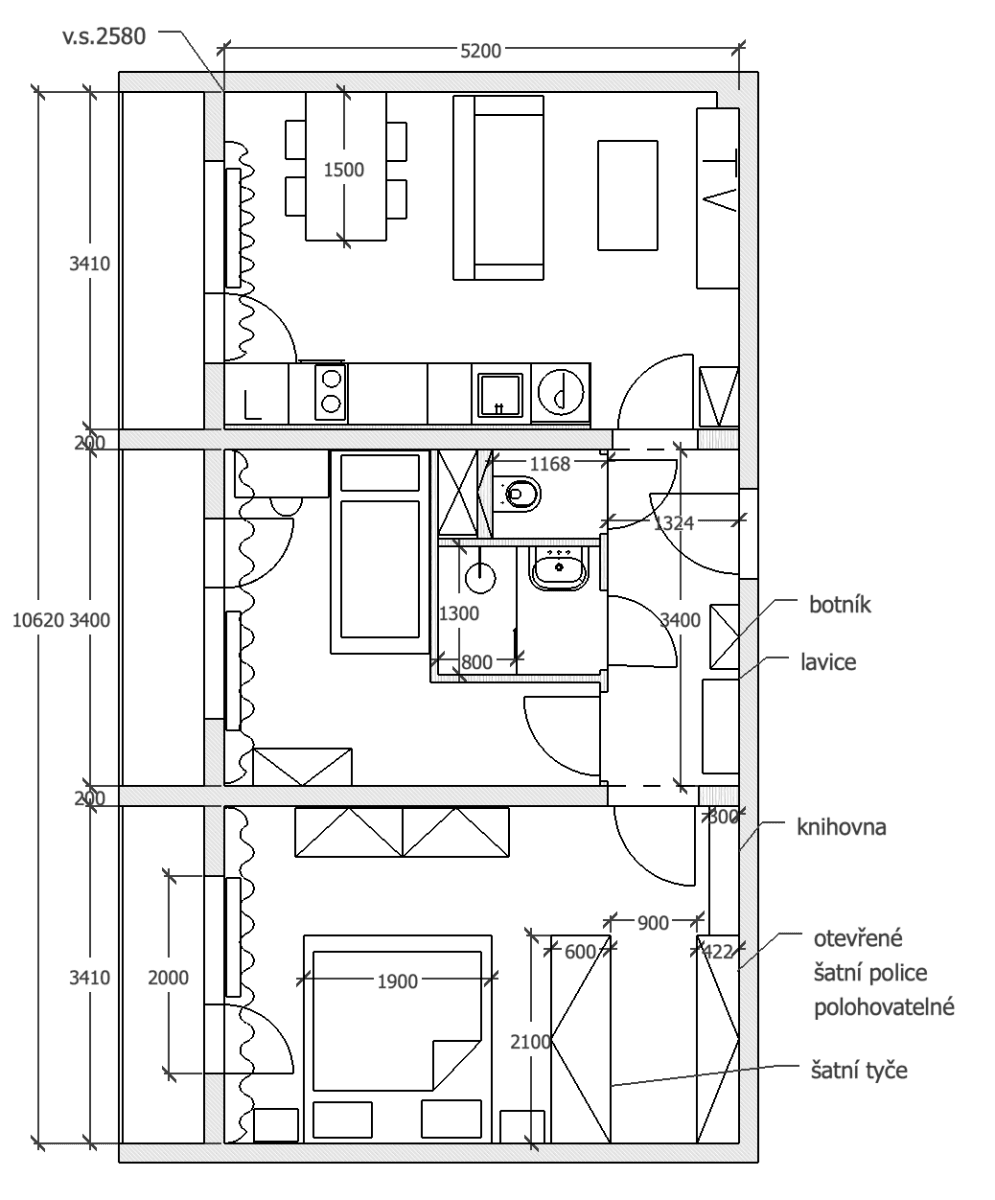 2 bedroom with open-plan kitchen flat for sale, 52 m², Třída Míru, Beroun, Středočeský Region 2 bedroom with open-plan kitchen flat for sale, 52 m², Třída Míru, Beroun, Středočeský Region