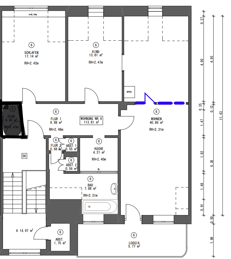 3 bedroom with open-plan kitchen flat for sale, 104 m², Wilhelm-Leuschner-Str., 40, Darmstadt, Hesse 3 bedroom with open-plan kitchen flat for sale, 104 m², Wilhelm-Leuschner-Str., 40, Darmstadt, Hesse