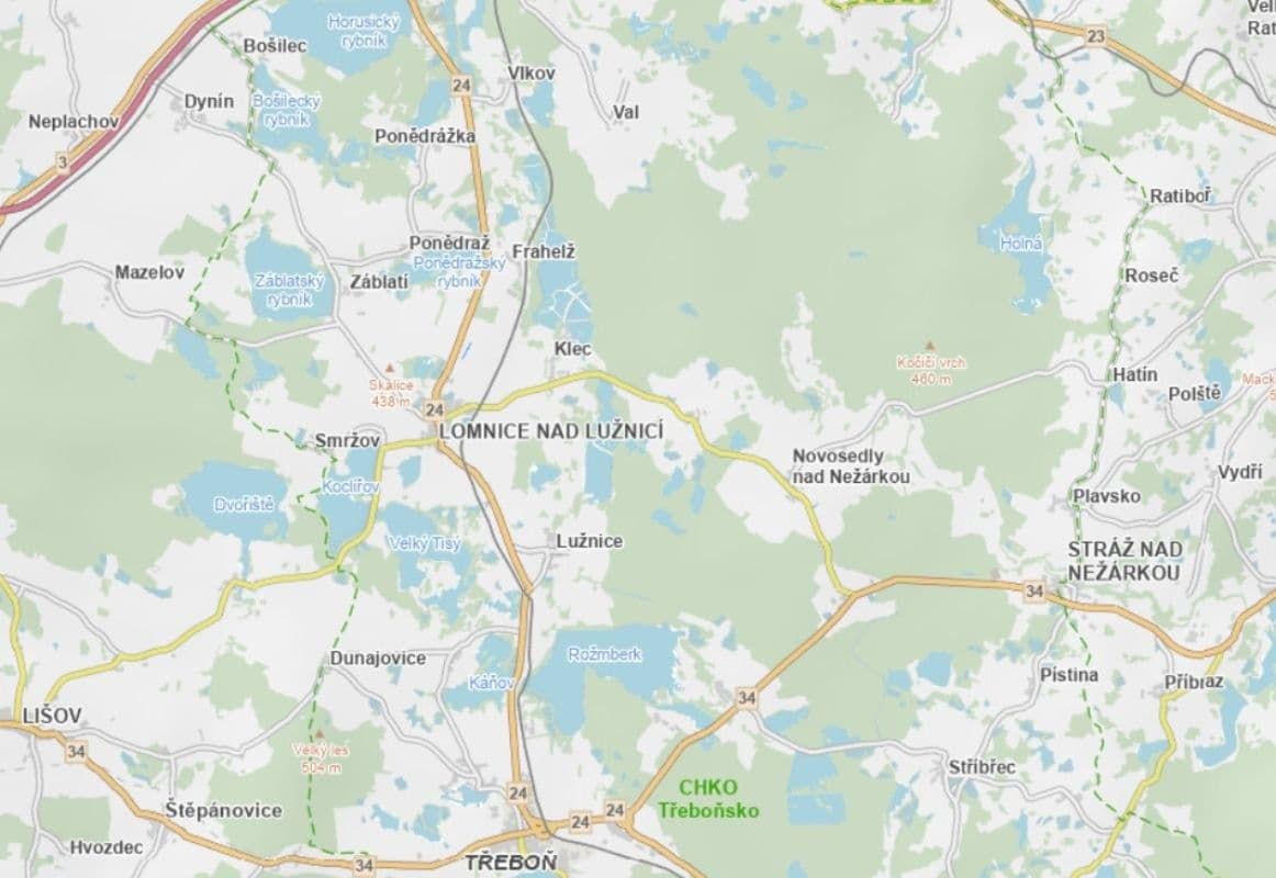 plot for sale, 1,007 m², Lomnice nad Lužnicí, Jihočeský Region plot for sale, 1,007 m², Lomnice nad Lužnicí, Jihočeský Region