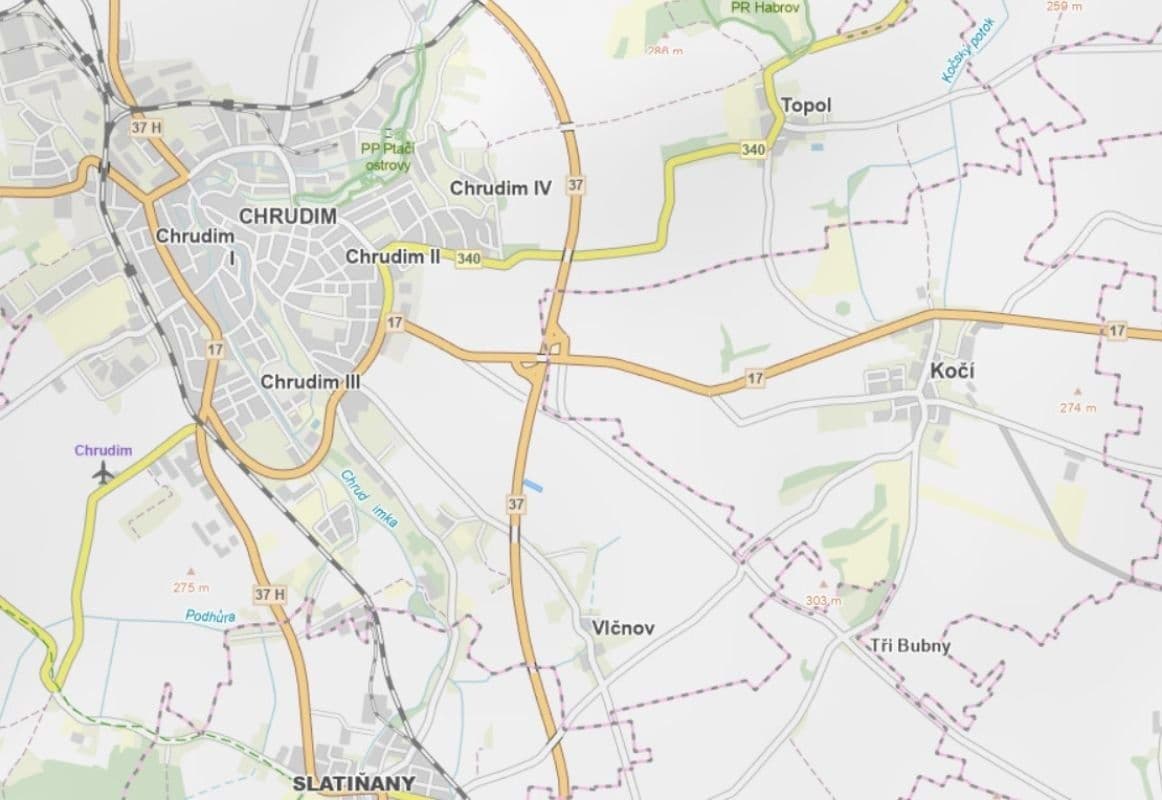 plot for sale, 1,692 m², Chrudim, Pardubický Region plot for sale, 1,692 m², Chrudim, Pardubický Region