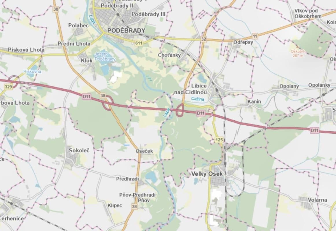 plot for sale, 1,318 m², Oseček, Středočeský Region plot for sale, 1,318 m², Oseček, Středočeský Region