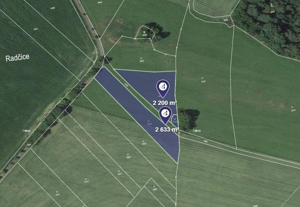plot for sale, 1,611 m², Radčice, Liberecký Region plot for sale, 1,611 m², Radčice, Liberecký Region