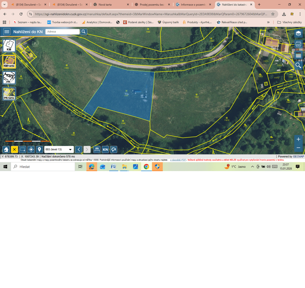 plot for sale, 3,162 m², Mladějov, Královéhradecký Region plot for sale, 3,162 m², Mladějov, Královéhradecký Region