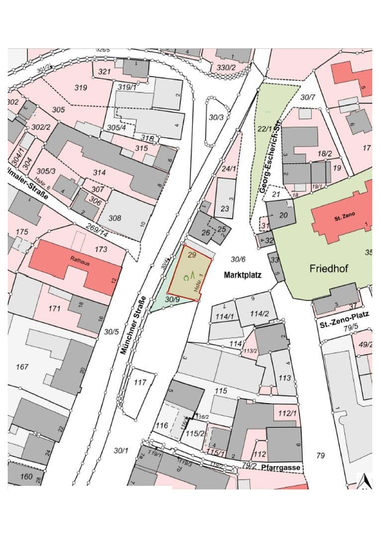 plot for sale, 341 m², Marktplatz 1, Isen, Bavaria plot for sale, 341 m², Marktplatz 1, Isen, Bavaria