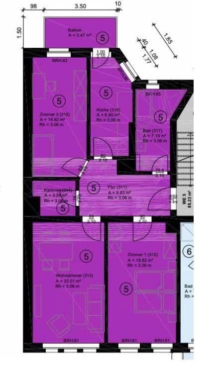 3 bedroom flat for sale, 85 m², Leipzig, Saxony 3 bedroom flat for sale, 85 m², Leipzig, Saxony