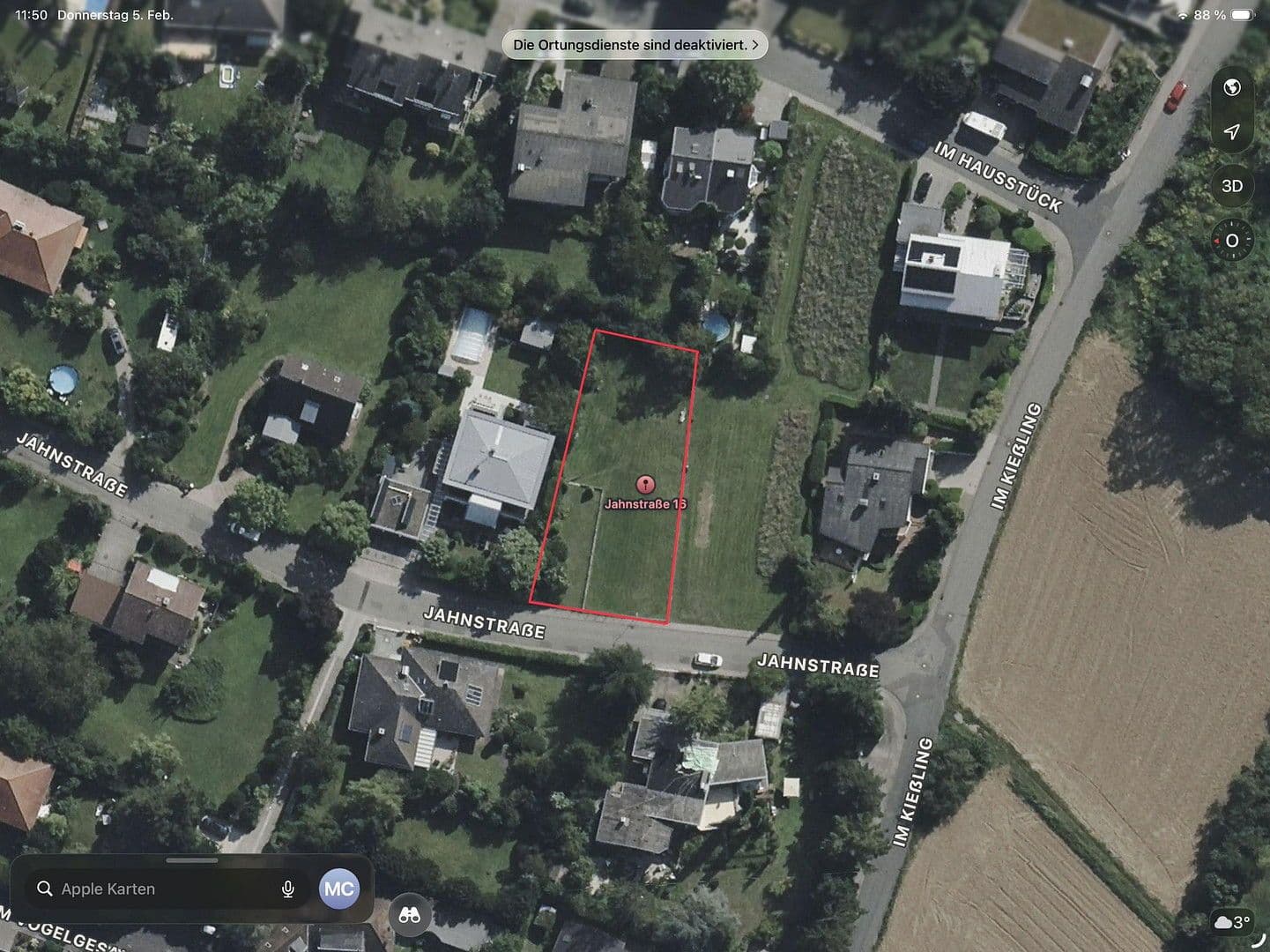 plot for sale, 917 m², Jahnstraße 14, Alsbach-Hähnlein, Hesse plot for sale, 917 m², Jahnstraße 14, Alsbach-Hähnlein, Hesse