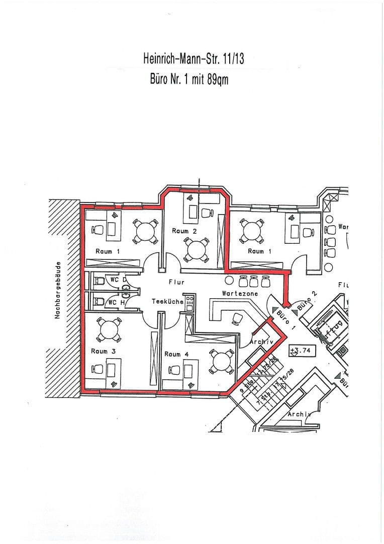 office to rent, 89 m², Heinrich-Mann-Straße 13, Schwerin, Mecklenburg-Vorpommern office to rent, 89 m², Heinrich-Mann-Straße 13, Schwerin, Mecklenburg-Vorpommern