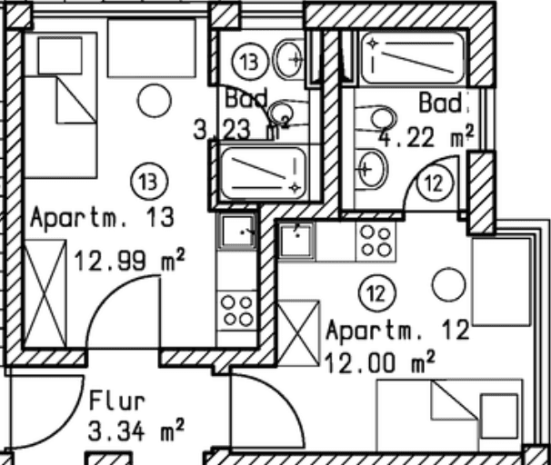 1 bedroom flat to rent, 22 m², Hoheneckstrasse 87, München, Bavaria 1 bedroom flat to rent, 22 m², Hoheneckstrasse 87, München, Bavaria