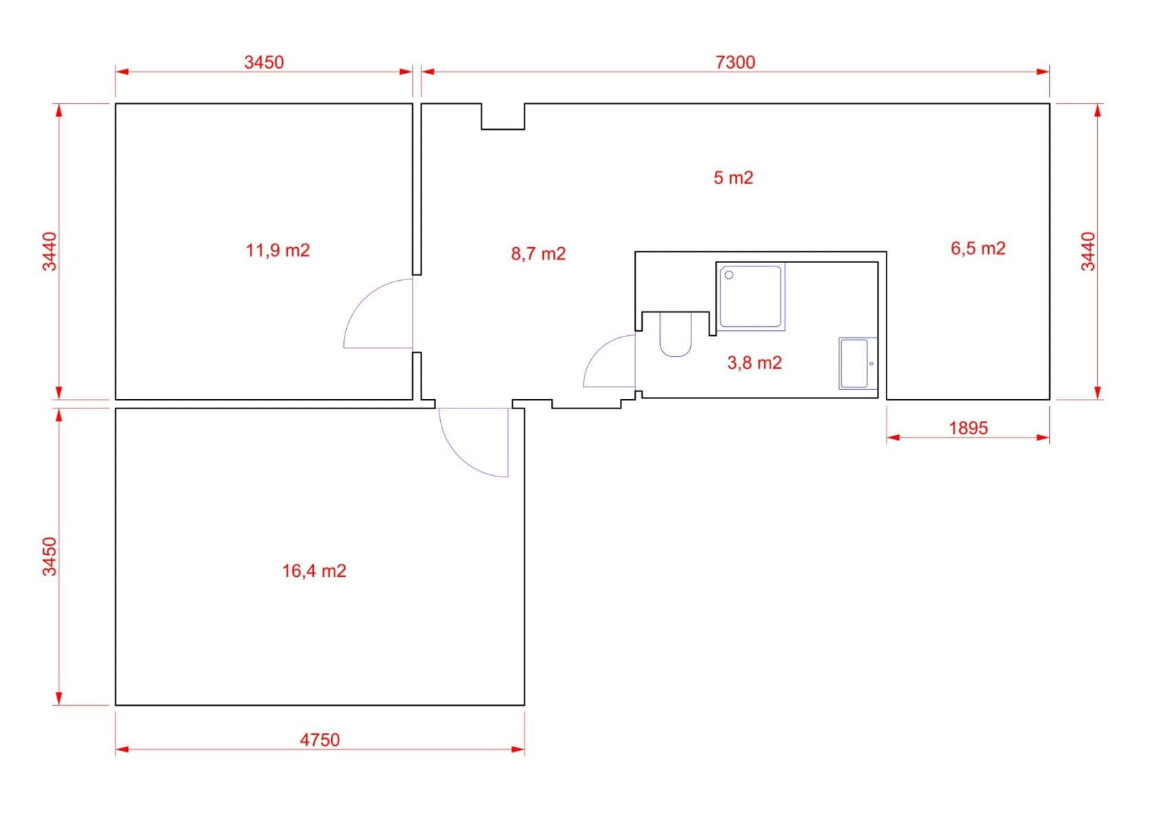 2 bedroom flat to rent, 52 m², Hornická, Tišnov, Jihomoravský Region 2 bedroom flat to rent, 52 m², Hornická, Tišnov, Jihomoravský Region