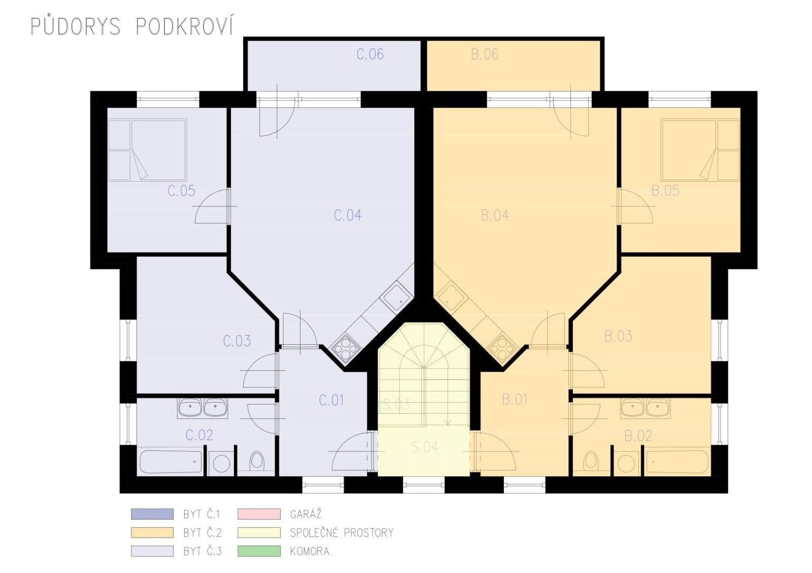2 bedroom with open-plan kitchen flat for sale, 60 m², Šternberská, Divišov, Středočeský Region 2 bedroom with open-plan kitchen flat for sale, 60 m², Šternberská, Divišov, Středočeský Region