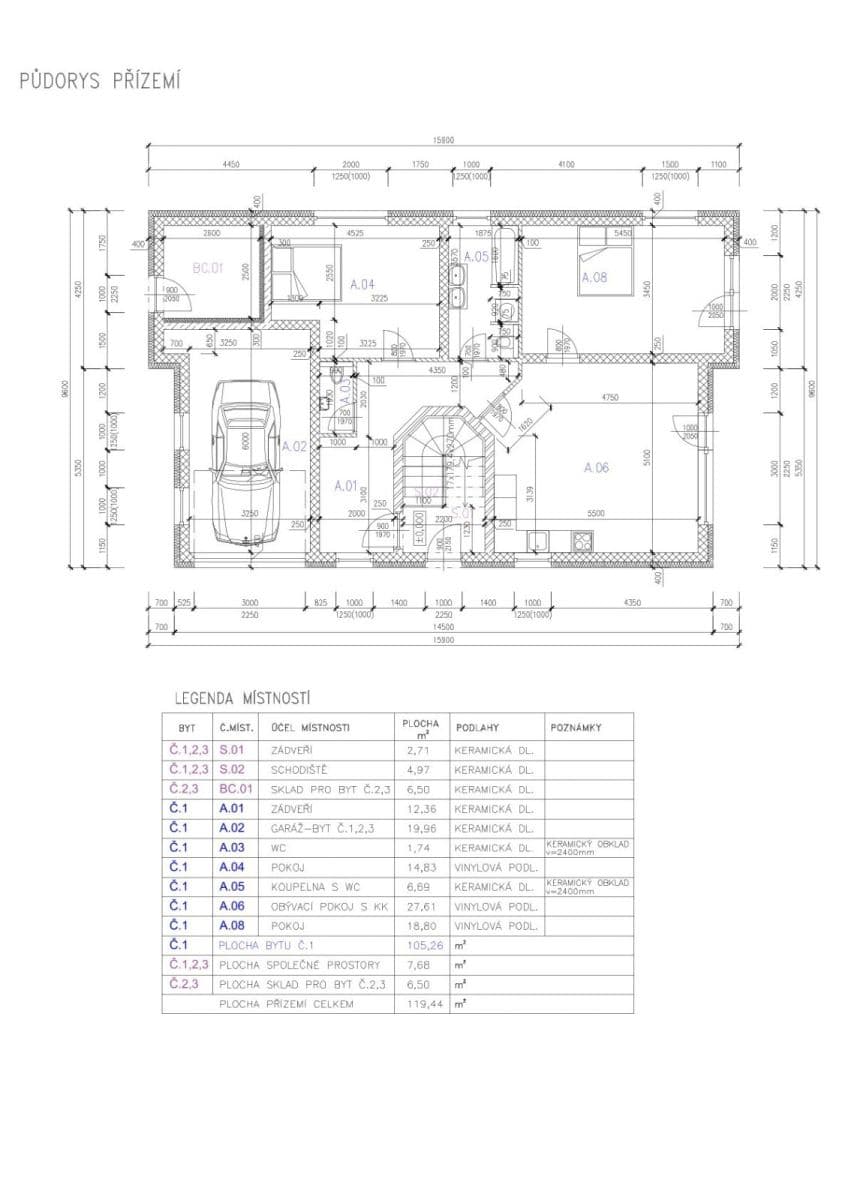 2 bedroom with open-plan kitchen flat for sale, 82 m², Šternberská, Divišov, Středočeský Region 2 bedroom with open-plan kitchen flat for sale, 82 m², Šternberská, Divišov, Středočeský Region