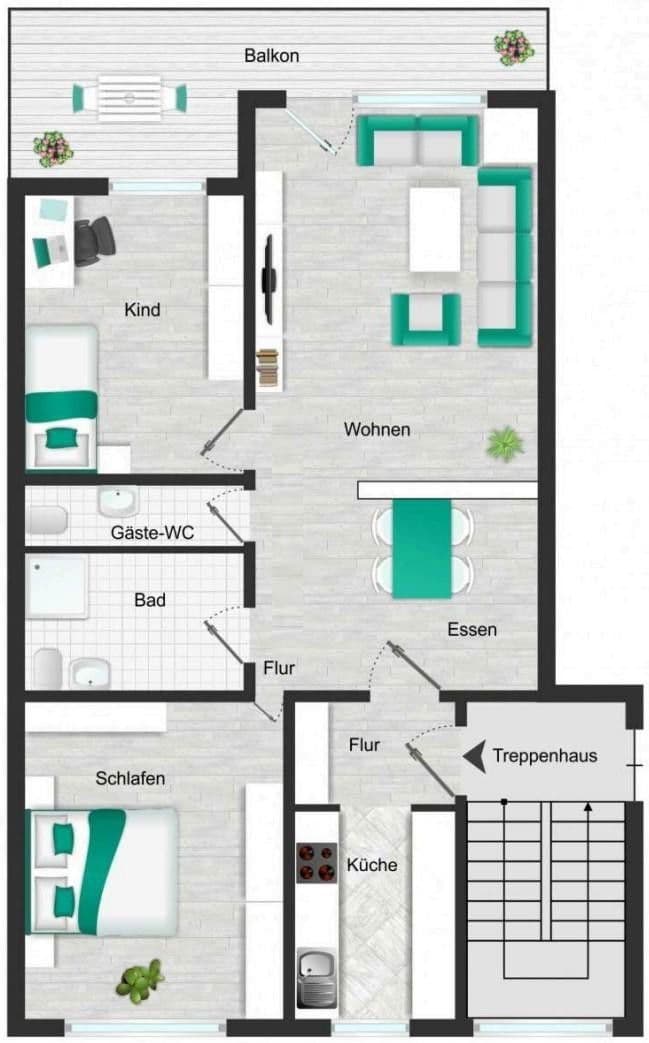 3 bedroom flat to rent, 84 m², Am Steinbrink 27, Bad Salzuflen, North Rhine-Westphalia 3 bedroom flat to rent, 84 m², Am Steinbrink 27, Bad Salzuflen, North Rhine-Westphalia