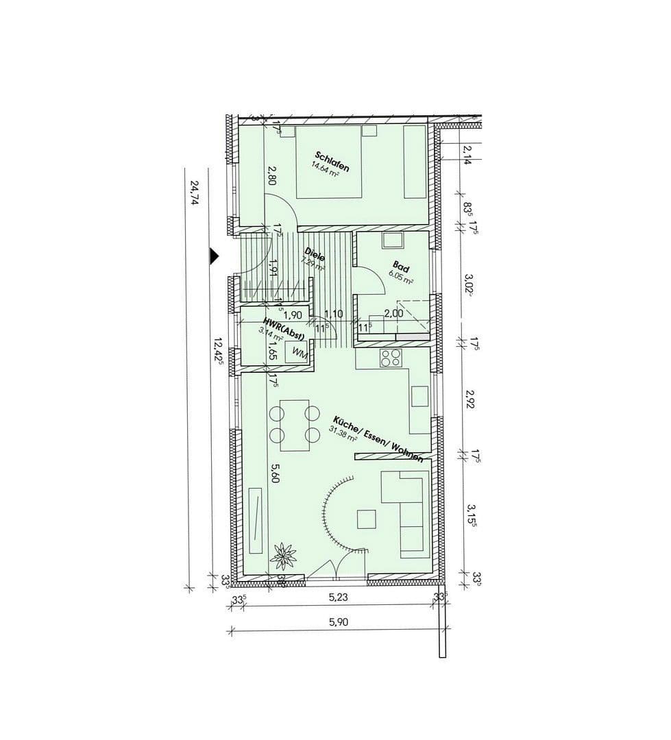 2 bedroom flat to rent, 60 m², Braunschweig, Lower Saxony 2 bedroom flat to rent, 60 m², Braunschweig, Lower Saxony