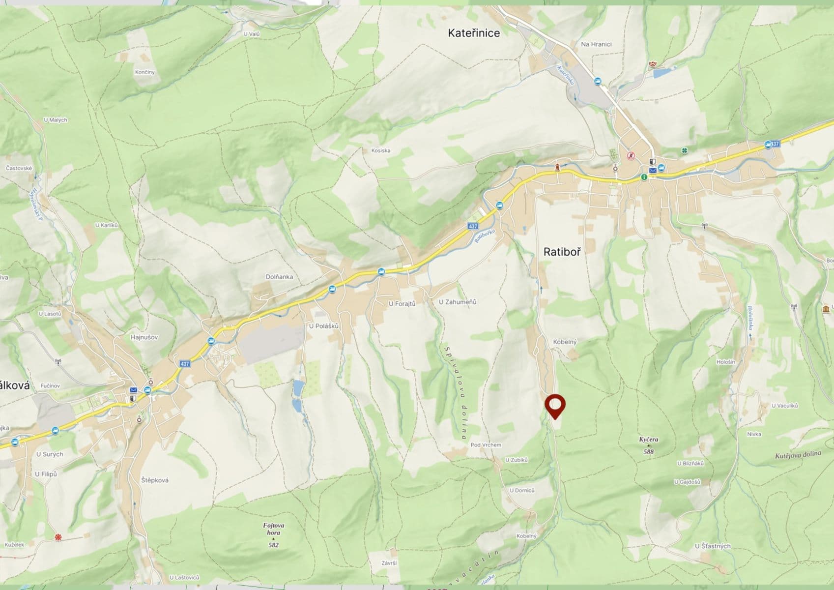 plot for sale, 2,493 m², Ratiboř, Zlínský Region plot for sale, 2,493 m², Ratiboř, Zlínský Region