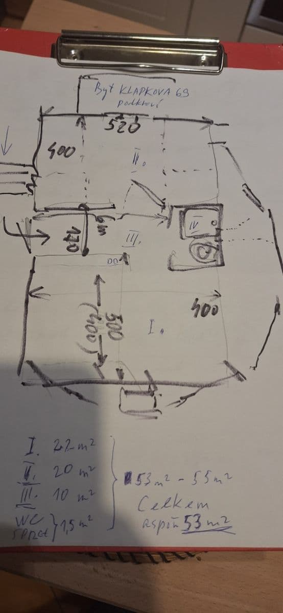 1 bedroom with open-plan kitchen flat to rent, 48 m², Klapkova, Prague, Prague 1 bedroom with open-plan kitchen flat to rent, 48 m², Klapkova, Prague, Prague