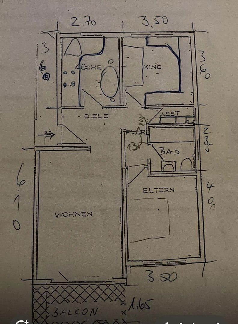 3 bedroom flat to rent, 80 m², Wittelsbacherstraße 21a, Nürnberg, Bavaria 3 bedroom flat to rent, 80 m², Wittelsbacherstraße 21a, Nürnberg, Bavaria