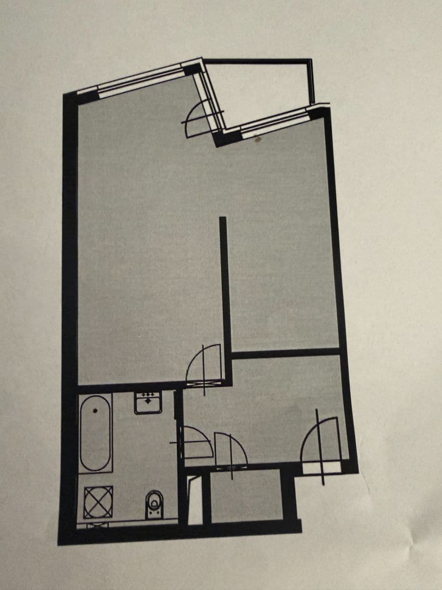 1 bedroom with open-plan kitchen flat to rent, 51 m², Kardausova, Prague, Prague 1 bedroom with open-plan kitchen flat to rent, 51 m², Kardausova, Prague, Prague