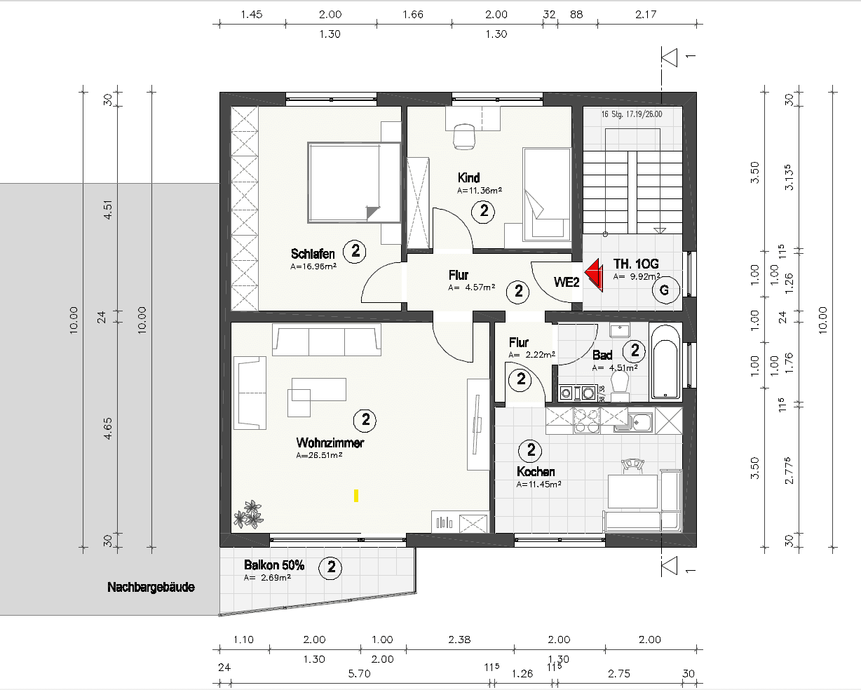 3 bedroom flat to rent, 77 m², Schiessgärten 21, Gießen, Hesse 3 bedroom flat to rent, 77 m², Schiessgärten 21, Gießen, Hesse
