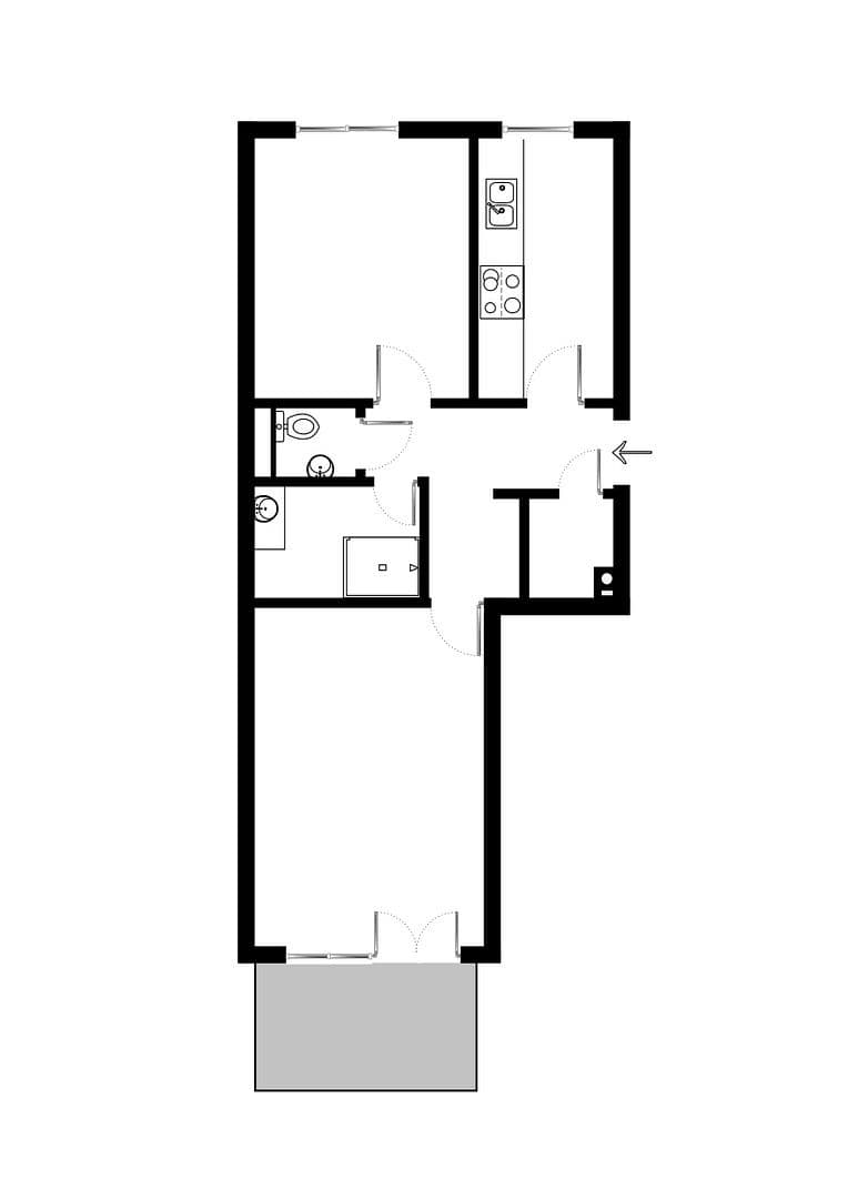 2 bedroom flat to rent, 63 m², Augsburg, Bavaria 2 bedroom flat to rent, 63 m², Augsburg, Bavaria