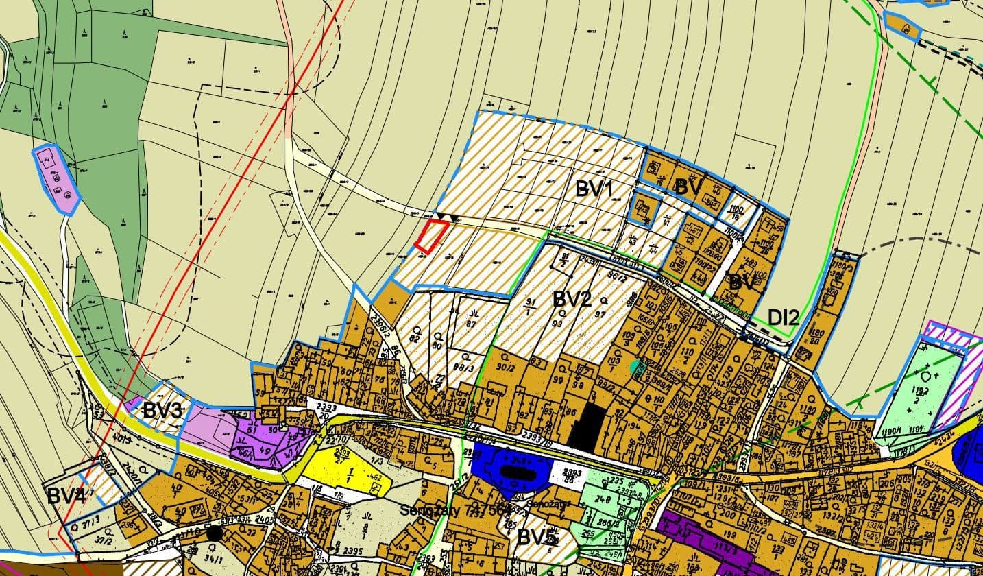 plot for sale, 653 m², Senožaty, Vysočina Region plot for sale, 653 m², Senožaty, Vysočina Region