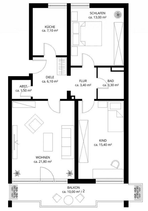 3 bedroom flat for sale, 78 m², Warthestraße 4, München, Bavaria 3 bedroom flat for sale, 78 m², Warthestraße 4, München, Bavaria