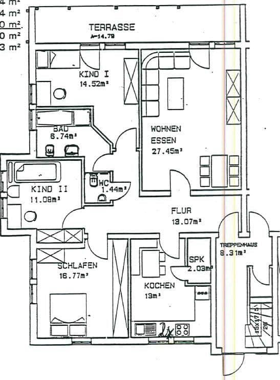 4 bedroom flat to rent, 110 m², Udenborner Str. 4, Wabern, Hesse 4 bedroom flat to rent, 110 m², Udenborner Str. 4, Wabern, Hesse